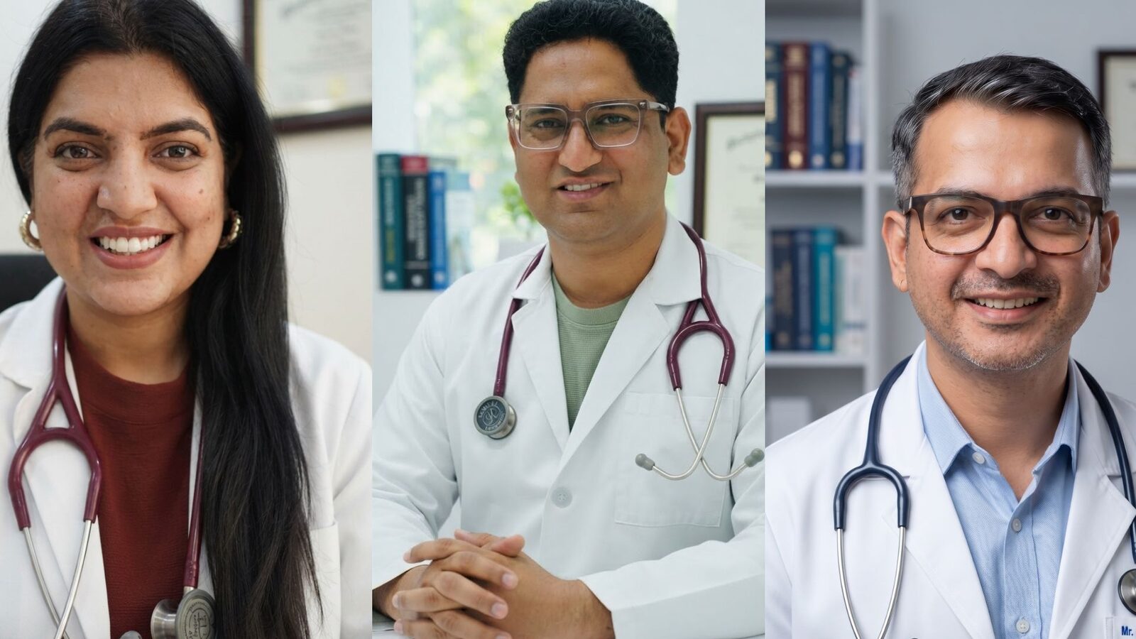 Dr. Neetika Saroch, Dr. Vikas Saroch and mentor at the academy